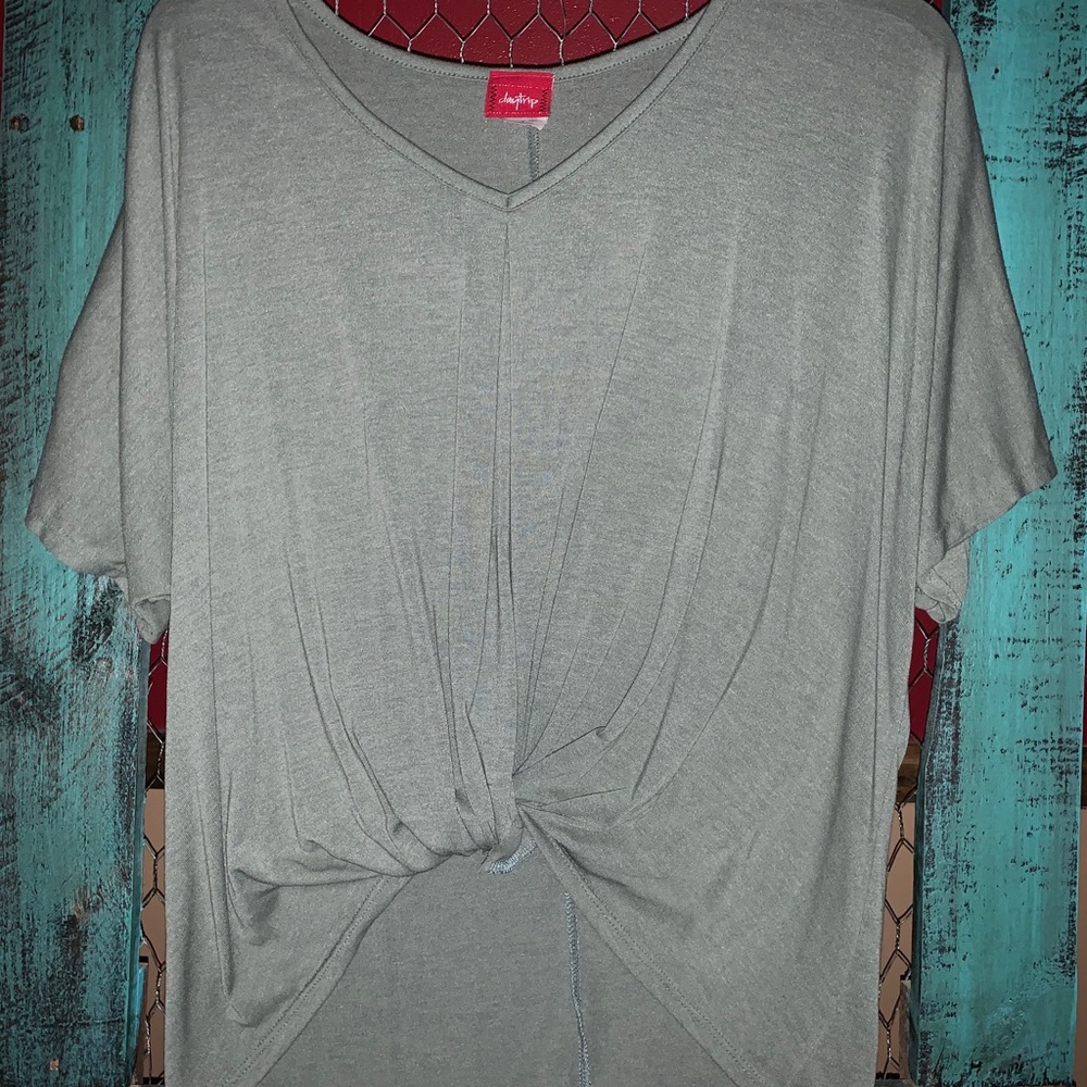 Green Vneck